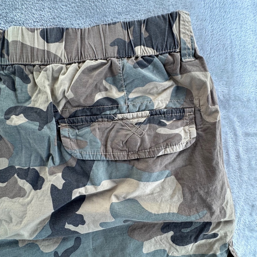 Camo Cargo Shorts Mens 46 New Tactical Streetwear Y2K Utility Baggy Ripstop - Picture 12 of 13